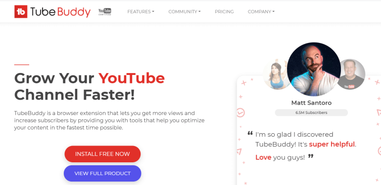 best free keywrod research tool for youtube tubebuddy
